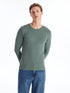 LC Waikiki Crew Neck Long Sleeve Combed Cotton Men's T-shirt
